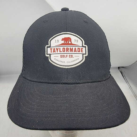 TaylorMade Golf Co Carlsbad California Red Bear Snapback Trucker Hat Cap - Picture 1 of 9